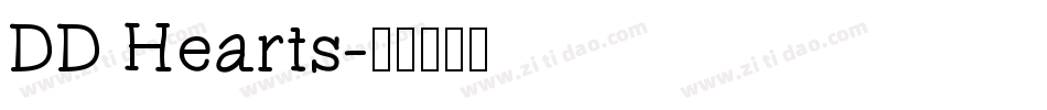 DD Hearts字体转换